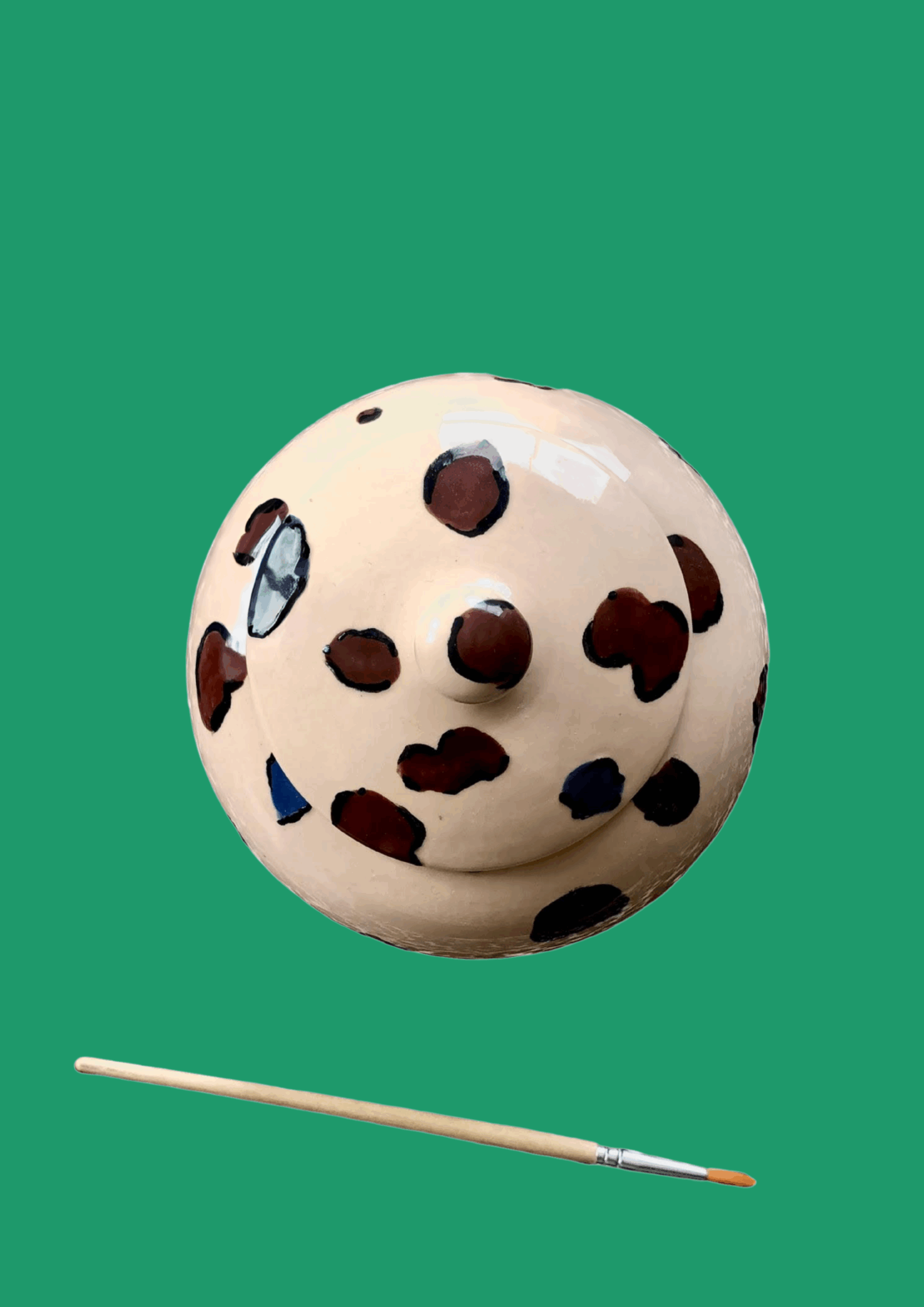 leopard fond vert