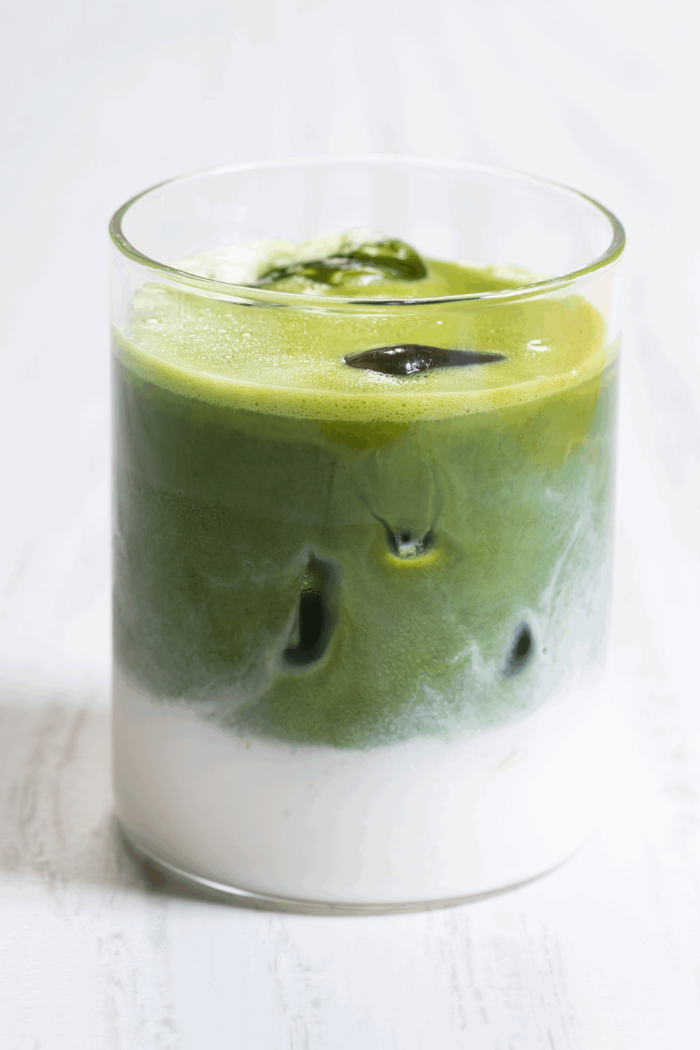 Verre de matcha vert